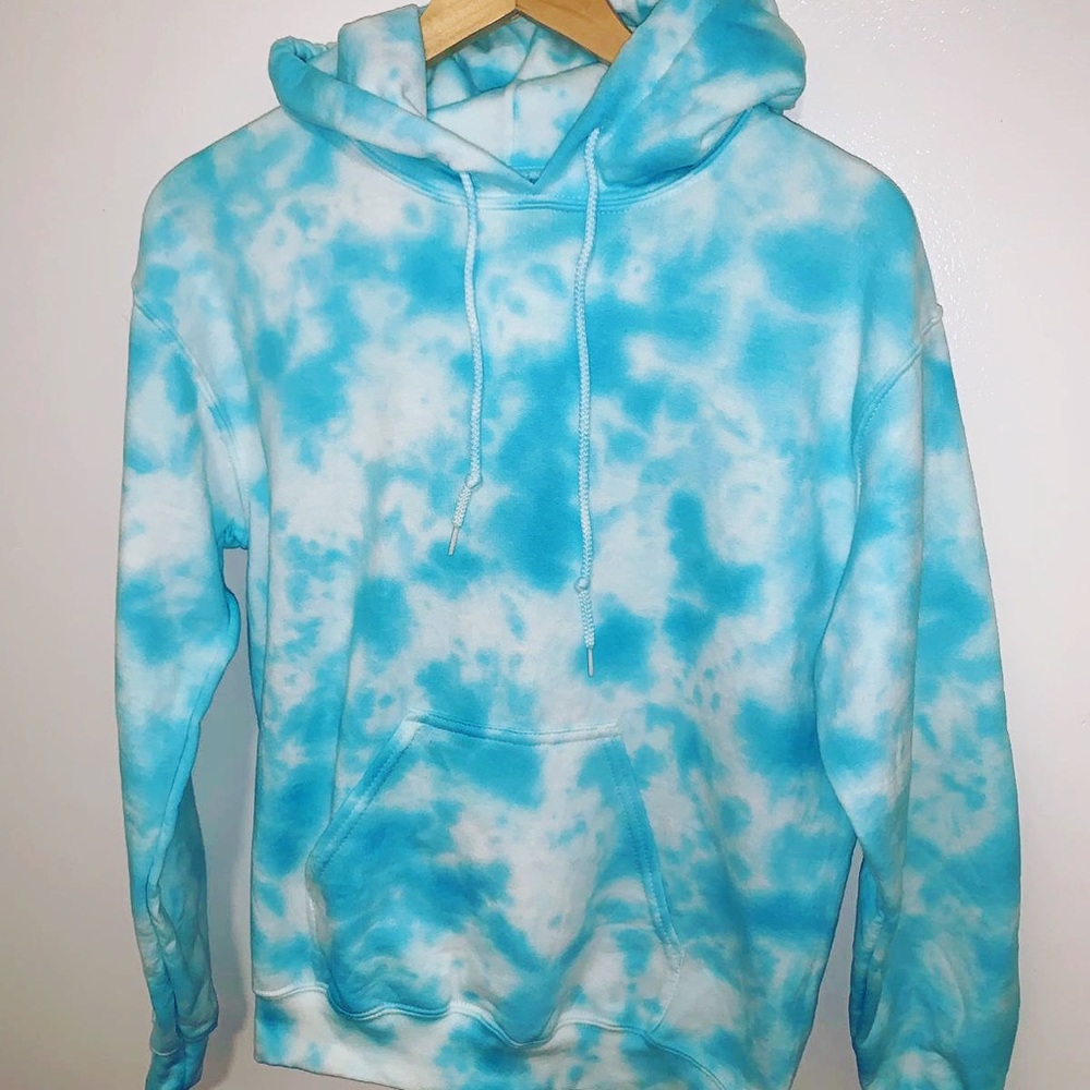 Hoodie blue dye